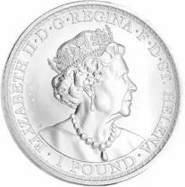 Sainte H&eacute;l&egrave;ne Una and the Lions - 1 once argent Sainte-H&eacute;l&egrave;ne 2022