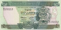 Salomon (îles) 2 Dollars - Armoiries - Pêche traditionnelle - 1997 - P.18