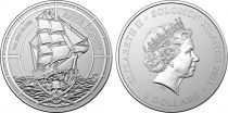 Salomon (îles) 2 Dollars Elisabeth II - Voilier Mary Read - Once Argent 2022