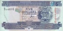 Salomon (îles) 5 Dollars - Armoiries - Bateaux - 2006