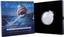 Salomon (îles) Grand Requin Blanc - 5 Dollars Argent 2021 Iles Salomon - pièce de forme