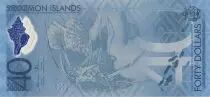 Salomonen 40 Dollars-  40th anniversary of the independence- Turtle - 1978-2018