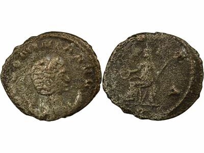 Salonina  - Antoninianus, Seated Vesta - 258 / 259 Rome