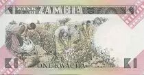 Sambia 1 Kwacha Pres K. Kaunda - Workers cotton