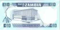 Sambia 10 Kwacha Pres K. Kaunda - Bank (1986-1988)