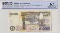 Sambia 100 Kwacha Aigle - Buffle - 2012 - PCGS 67 OPQ