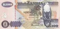 Sambia 100 Kwacha Eagle - Waterfall 2005