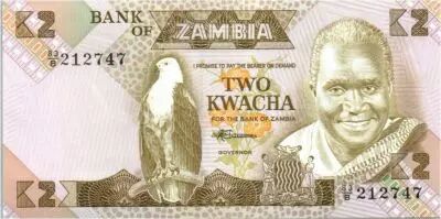 Sambia 2 Kwacha Pres K. Kaunda - school buidling -1988