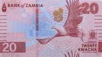 Sambia 20 Kwacha - Chishimba Falls - Candelabra Tree - 2024 - Serial AH