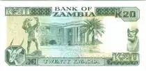 Sambia 20 Kwacha Pres. K. Kaunda - Building ND - 1991