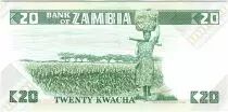 Sambia 20 Kwacha Pres K. Kaunda - woman with basket (1986-1988)