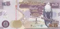 Sambia 5 Kwacha Eagle - Lion - 2021 - UNC - P.57
