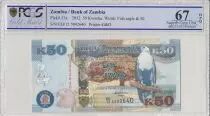 Sambia 50 Kwacha Eagle - Leopard - 2012 - PCGS 67 OPQ