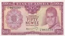 Sambia 50 Ngwee Pdt Kaunda - Antelopes  - 1969 - P.9b - AU