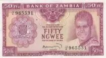 Sambia 50 Ngwee Pdt Kaunda - Antelopes  - 1969 - P.9b - AU
