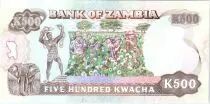 Sambia 500 Kwacha Pdt Kaunda - Cotton ND - 1991