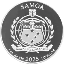 Samoa 1 Dollar  Golden Eagle - 1 Once Argent 2025