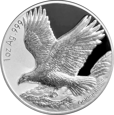 Samoa 1 Dollar  Golden Eagle - 1 Oz Silver 2025