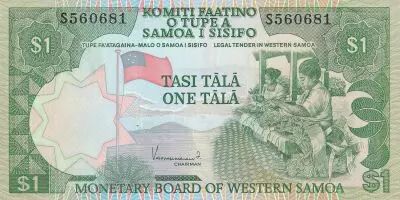 Samoa 1 Tala - Tissage - P�che en mer - 2020 - S�rie S - P.NEW