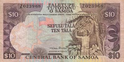 Samoa 10 Tala - ND (2002) - Replacement - P.34a