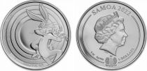 Samoa 5 Dollars - Bugs Bunny - Once Argent 2022