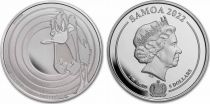 Samoa 5 Dollars - Daffy Duck - Oz Silver 2022