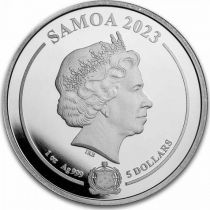 Samoa 5 Dollars - Flash - DC comics - Once Argent 2022