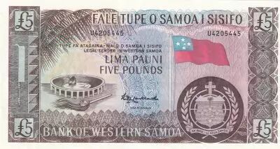 Samoa 5 Pounds - Armories, drapeau - Paysage - 2020 - S�rie U - P.15