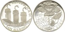 San Marino 10 Euros Welcom to Euro 2010 - without folder - Silver