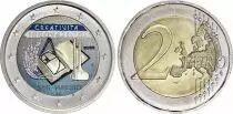 San Marino 2 Euros - Creativity and innovation - Colorised - 2009 - Bimetallic