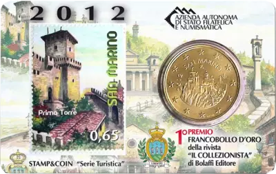 San Marino 2 Euros 2018 - Coincard n�02 + Stamp