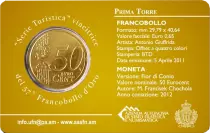 San Marino 2 Euros 2018 - Coincard n&deg;02 + Stamp