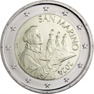 San Marino 2 Euros Circulation 2024