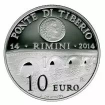 San Marino 2000 years of Tiberio\'s bridge Rimini - 10 Euros Silver 2014