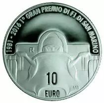 San Marino 35 years of the Imola F1 Grand Prix - 10 Euros Silver 2016