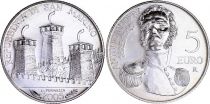 San Marino 5 Euros - Antonio Onofri 1825-2005 - 2005 - Silver