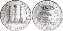 San Marino 5 Euros - Earth - 2008 - Silver
