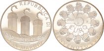 San Marino 5 Euros Welcom to Euro 2002 - without folder - Silver