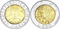San Marino 500 Lira - 1999 - Exploration - The sky today