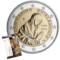 San Marino 50th anniversary of the Declaration of the Rights of Citizens - 2 Euros Comm&eacute;mo 2024