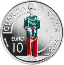San Marino Guardia di Rocca  - 10 Euros color Silver 2024