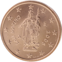 San Marino Lot 1, 2 and 5 euro cents 2006