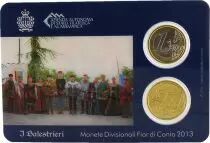 San Marino Miniset 2 coins 2013 - I Balestrieri - FDC in blister pack