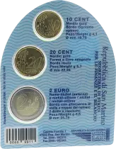 San Marino Miniset 3 pieces 2007 - FDC in blister pack