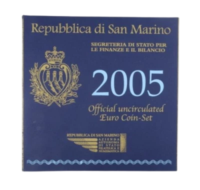 San Marino UNC Set San Marino 2005 - 9 euro coins