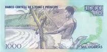 Santo Tom&eacute; y Principe 100 dobras - Kg Amador, flower - People - 1993 - Serial BA