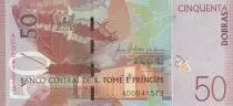 Santo Tom� y Principe 50 Dobras Butterfly - Bird - 2016 (2017)