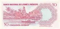 Sao Tome e Principe 50 dobras - Kg Amador, flower - Fishermen - 1982