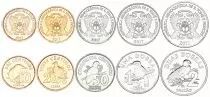 Sao Tome e Principe Set of 5 Coins - 2017 - AU
