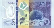 Sao Tomé-et-Principe 5 Dobras Papillons - Musaranho - Polymer 2016 (2017)